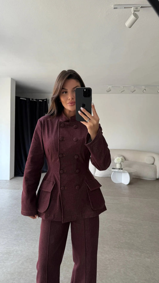 Bordo Helins Denim Suit