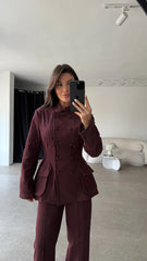 Bordo Helins Denim Suit