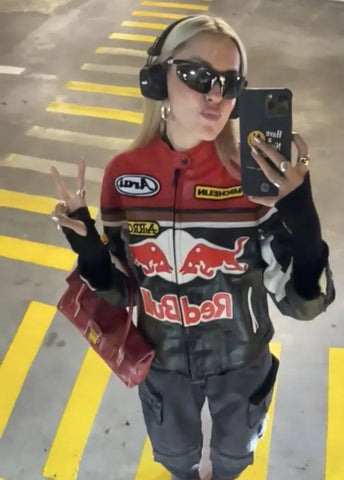 Formula RedBull Race Leather Jacket