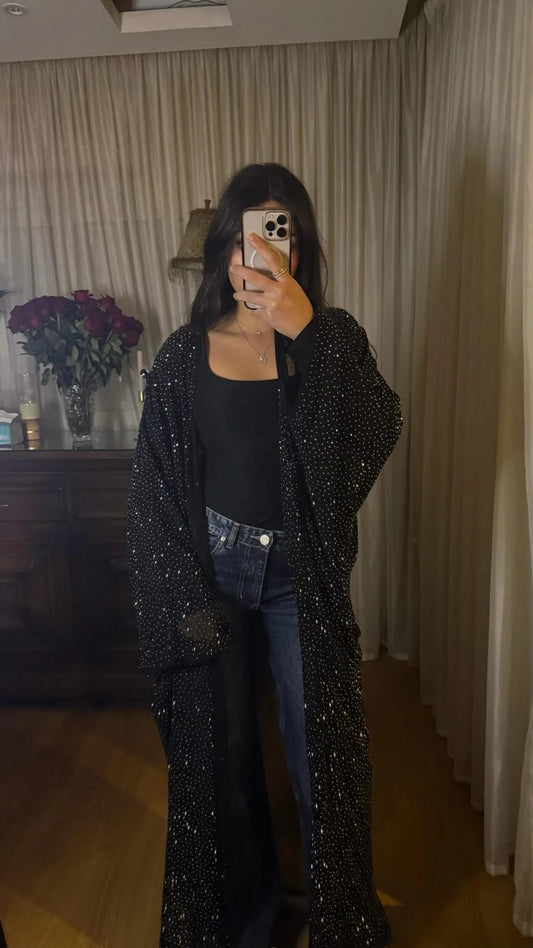 Black Sparkle Abaya