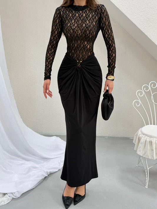 Espresso Lace Two-Piece Set