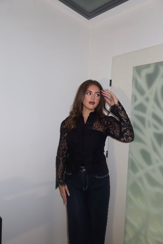 Chinese Lace Long Sleeve Top