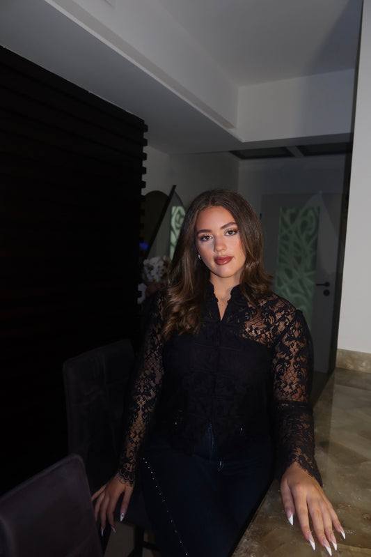 Chinese Lace Long Sleeve Top