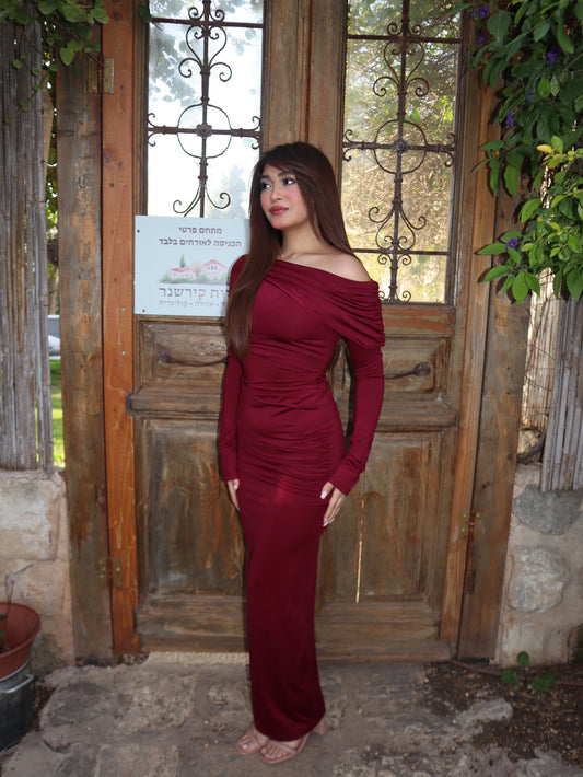 Cherry Red Eywa Long Dress