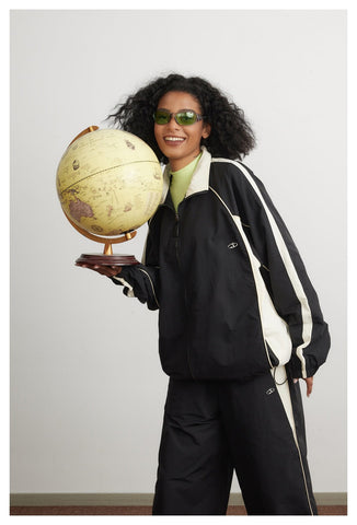 American Casual Retro Stand Collar Jacket