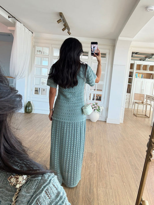Sandro Knit Maxi Dress
