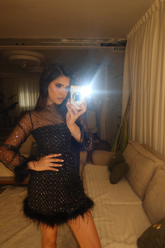 Black Ricci Mini Dress