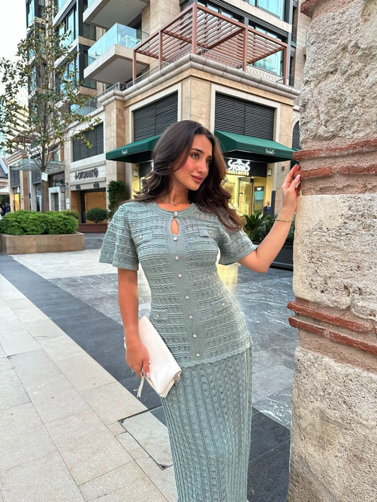 Sandro Knit Maxi Dress
