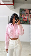 CROP PINK SHIRT