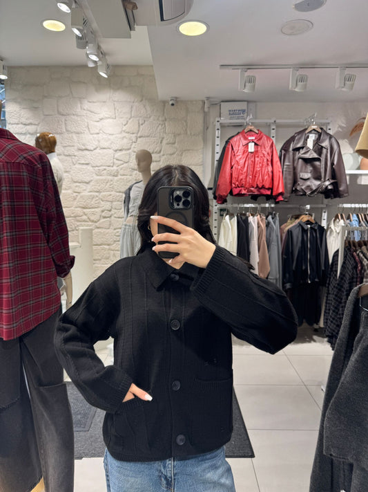 Knit Button-Up Cardigan