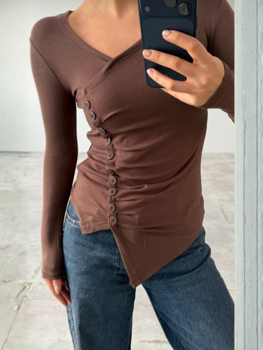 Asymmetrical Knit Sweater