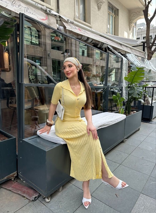 Celeste Pearl Knit Dress