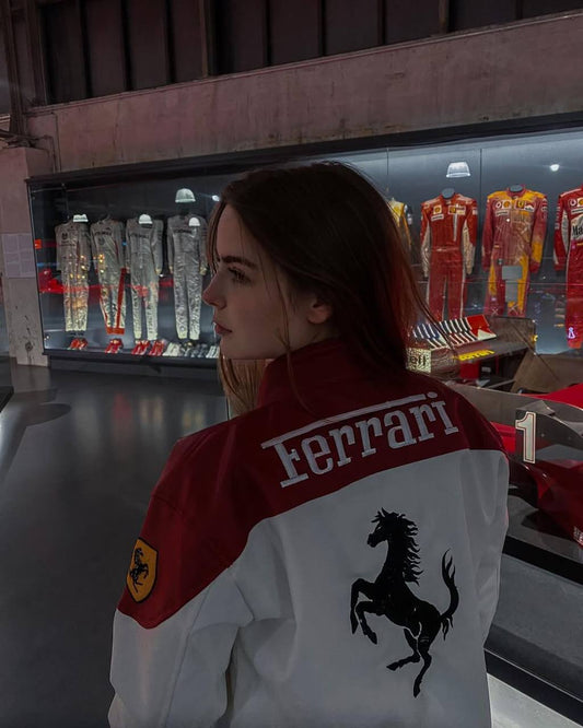 Formula 1 Ferrari Racing Leather Jacket