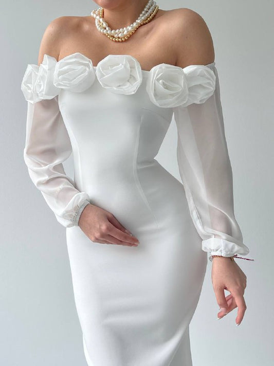 Rose Garden Madonna Collar Dress