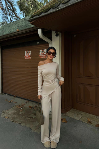 Beige Borelli Suit