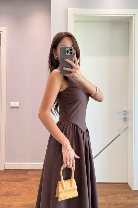 WAIST DETAILED DESIGN DRESS ARVERNA