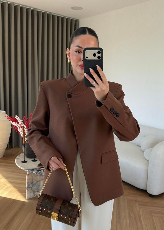 Belinda Mandarin Collar Jacket