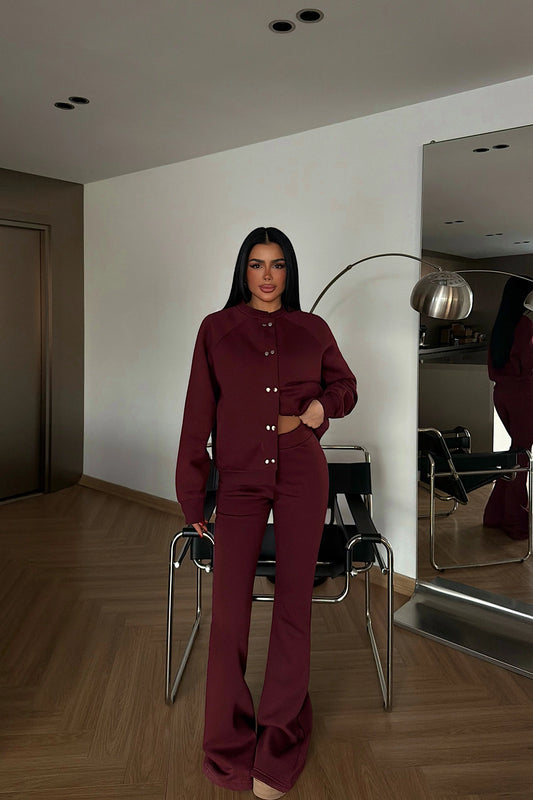 Bordo Gray Perdita Tracksuit Set