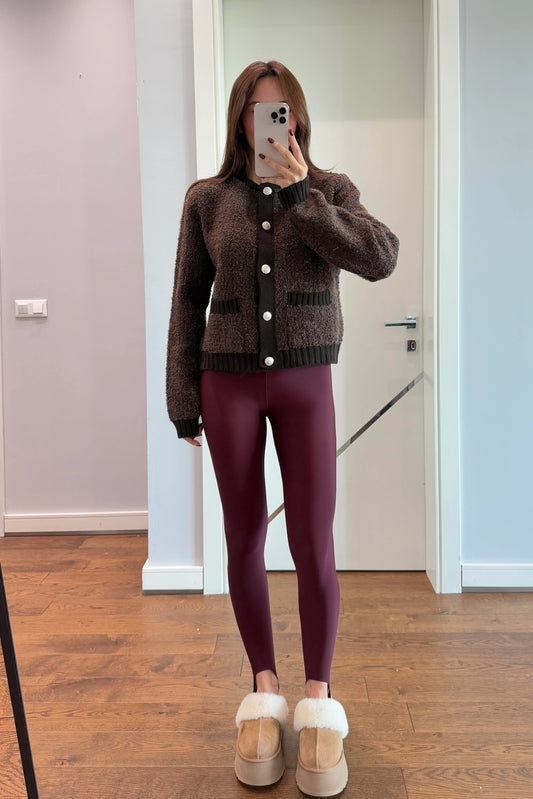 SOFT TEXTURED WITH HEEL LOOP LEGGINGS