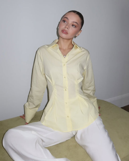 Yellow Narrow Waist Shirt