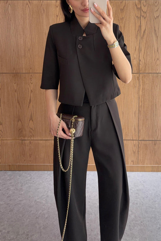 Pure Elegance Brown Two-Piece Set