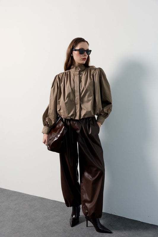 EXTRA HIGH-RISE PULL-ON WIDE-LEG TROUSERS