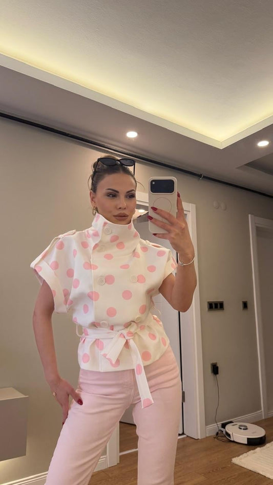 Polka Dot Tailored Jacket