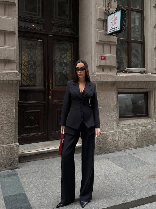 Black Sansey Three-Piece Design Set