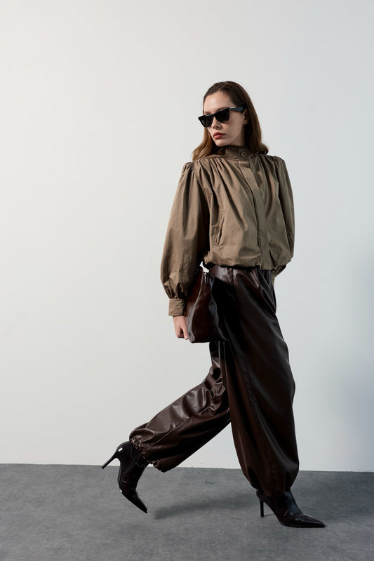 EXTRA HIGH-RISE PULL-ON WIDE-LEG TROUSERS