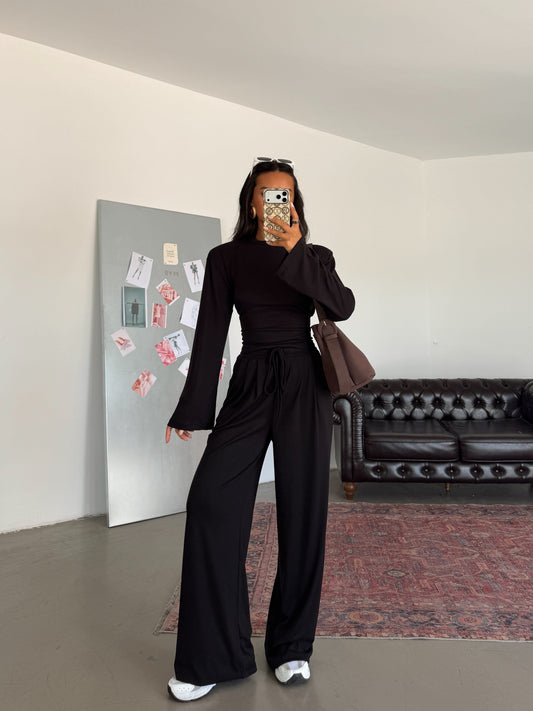 Livia Black Soft Lounge Set