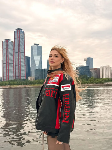 Formula Ferrari F1 Leather Jacket