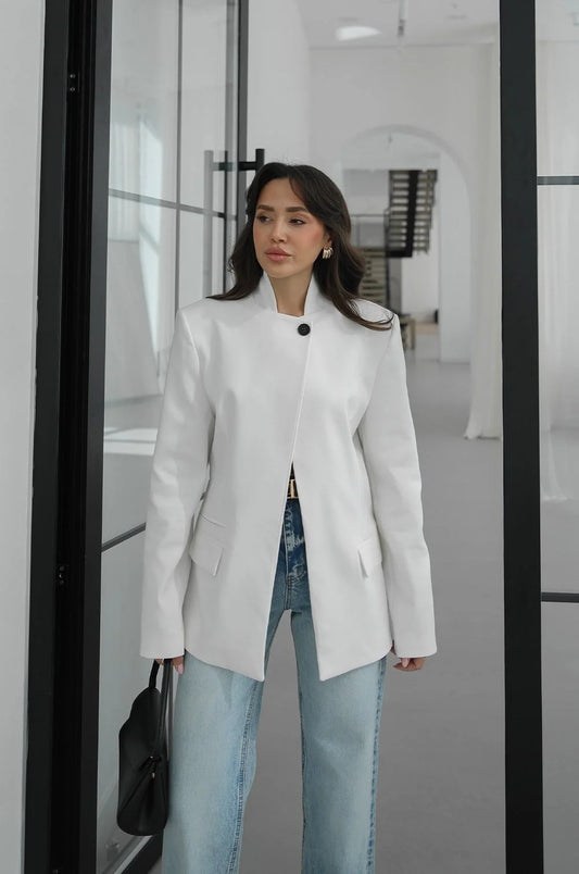 Belinda Mandarin Collar Jacket