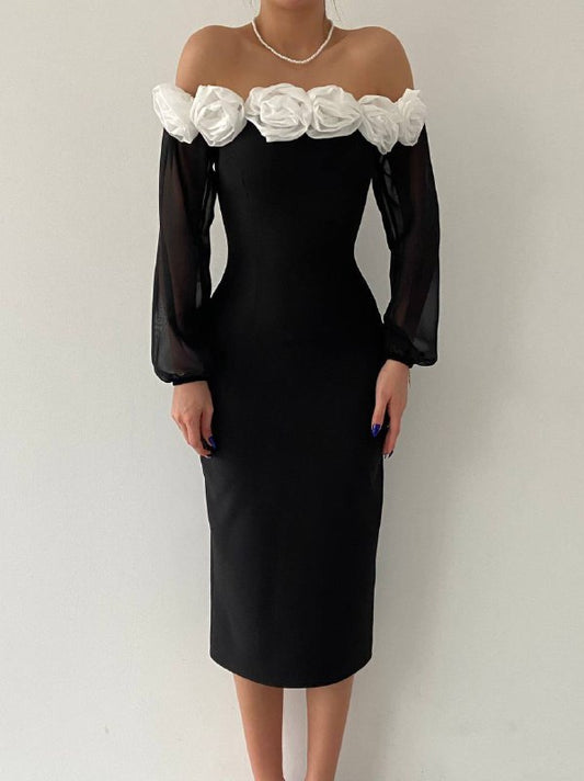 Rose Garden Madonna Collar Dress