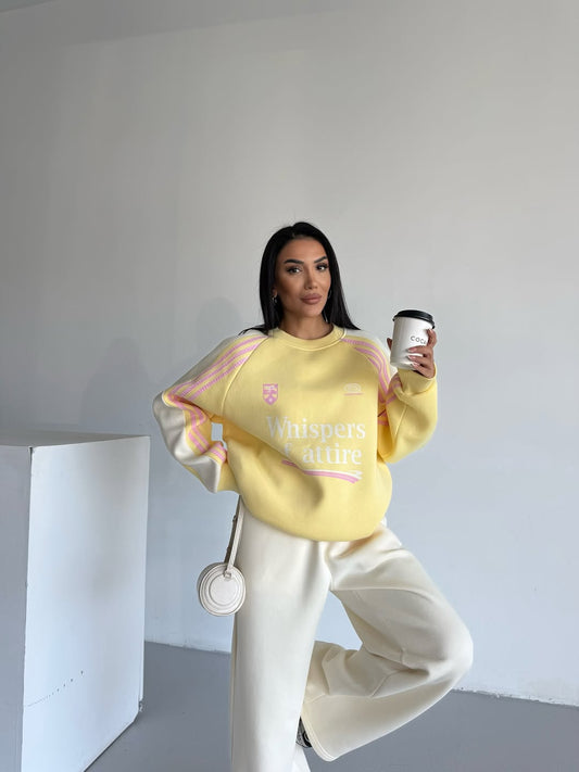 Whispers Yellow Beige Tracksuit