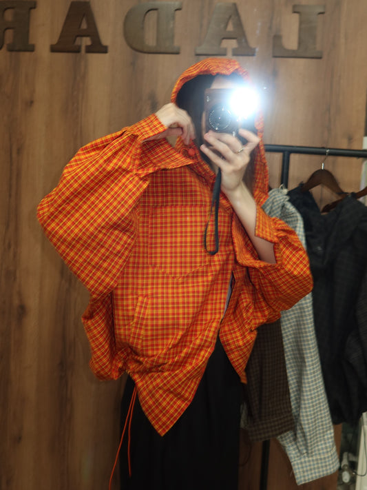 Romy Plaid Hooded Jacket