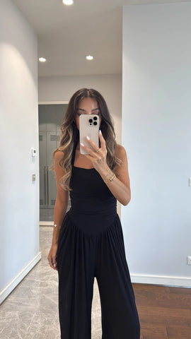 DRESSING DETAILED NECK JUMPSUIT