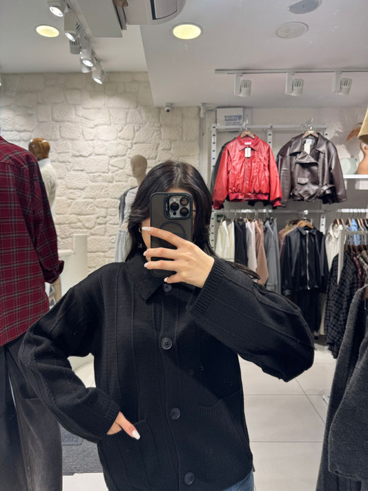 Knit Button-Up Cardigan