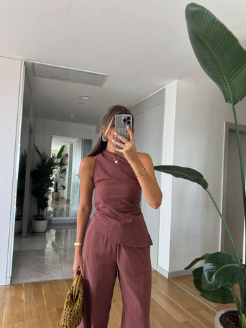 Fuji Single Arm Linen Textured Suit