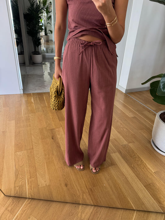 Fuji Single Arm Linen Textured Suit ARVERNA