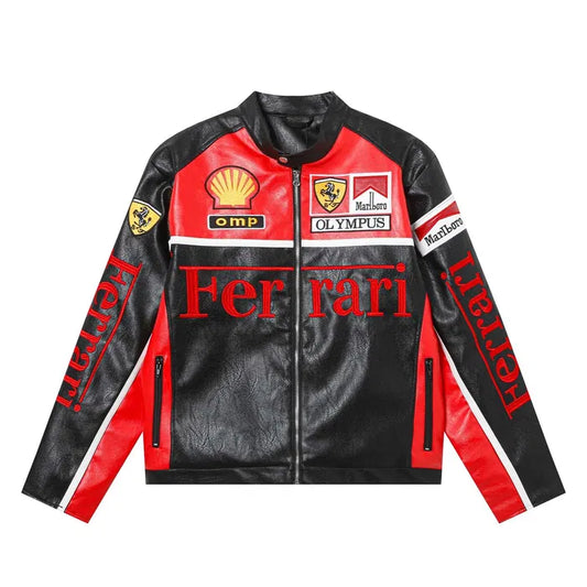 Formula Ferrari F1 Leather Jacket