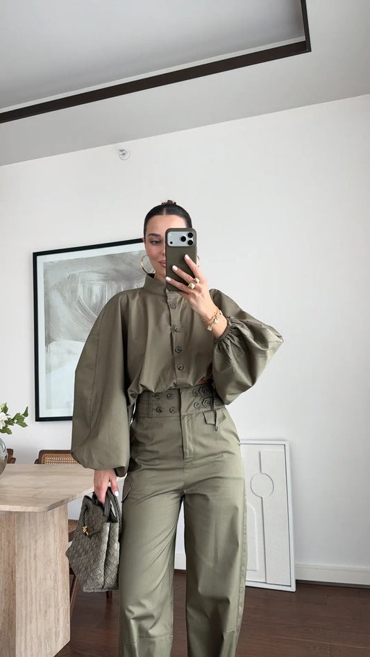 Structured Button-Detail Co-Ord Set