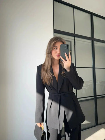 PREMIUM WAIST BELT BLACK SUIT