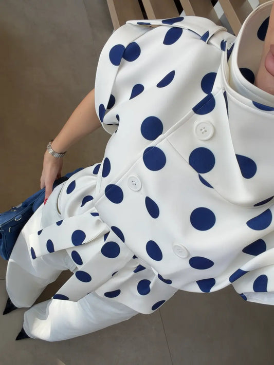 Polka Dot Tailored Jacket