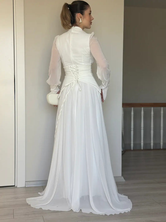 Tulle Belt Detail Dress