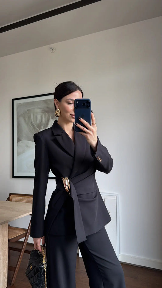 GOLD BUCKLE TWO-PIECE SET