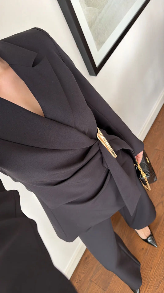 GOLD BUCKLE TWO-PIECE SET