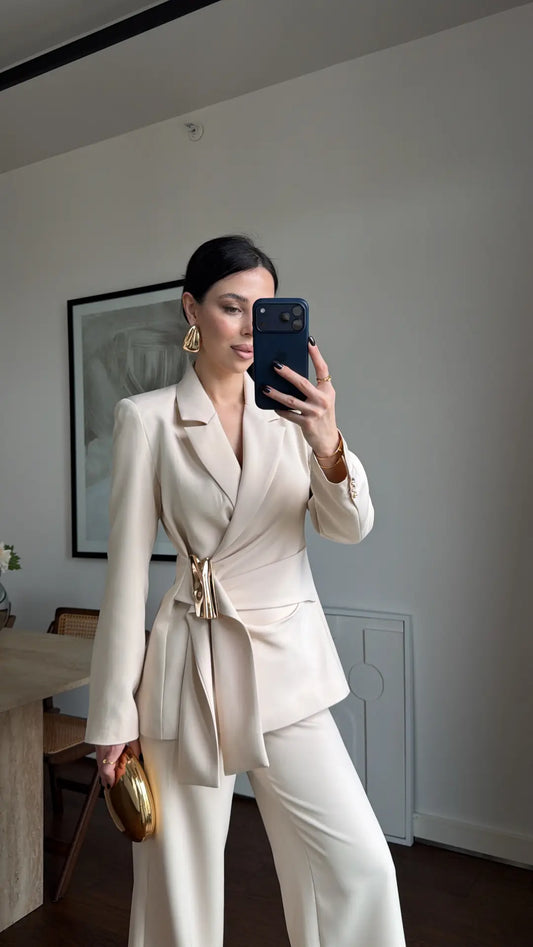GOLD BUCKLE TWO-PIECE SET
