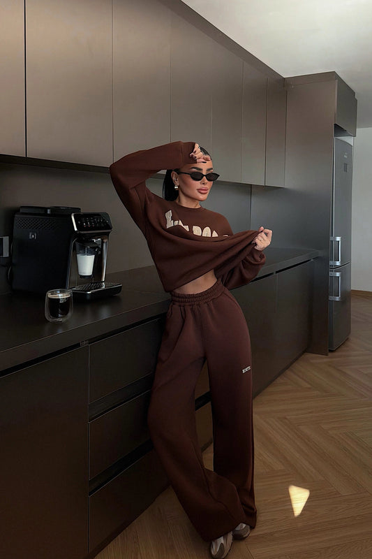 Brown Ea Sport Tracksuit