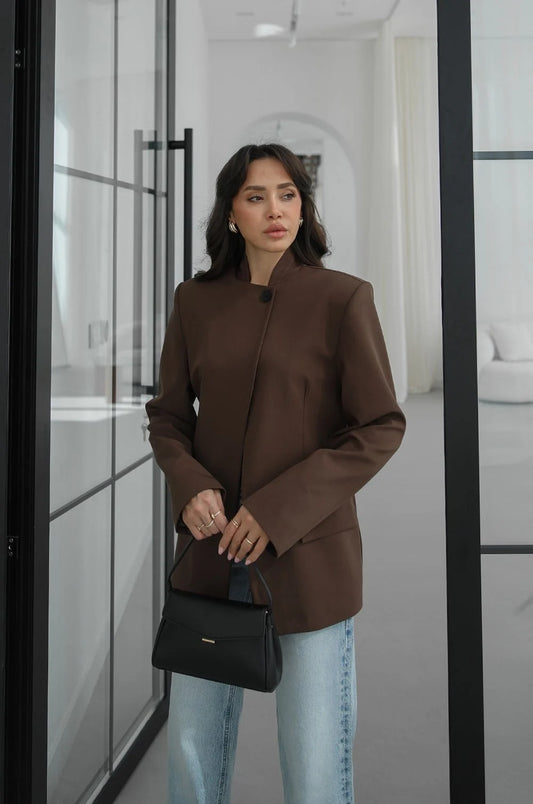 Belinda Mandarin Collar Jacket