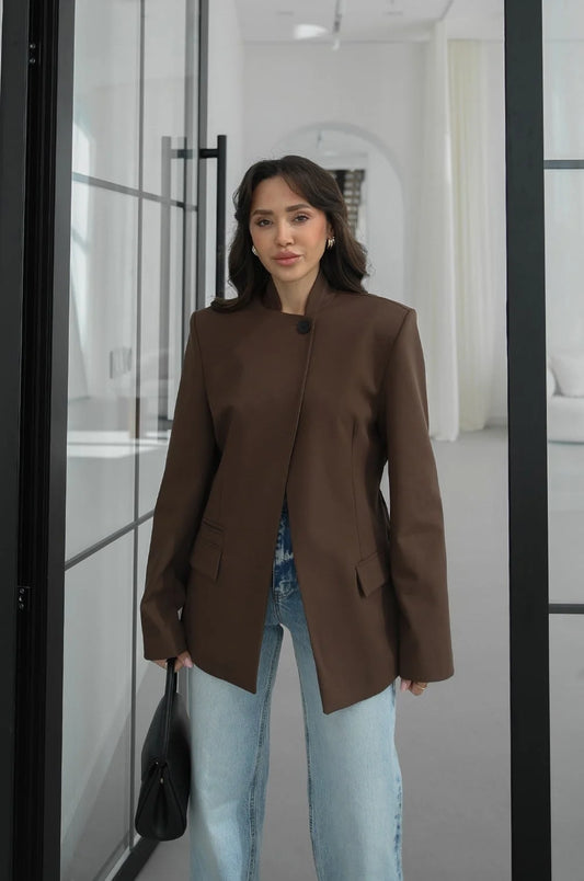 Belinda Mandarin Collar Jacket